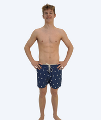 Watery swim shorts for men - Clifford Eco - Dark blue/white