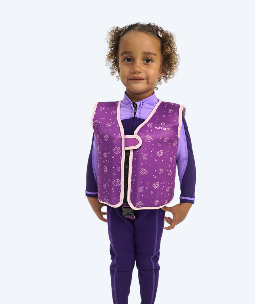 Watery swim vest for kids (1-6) - Splashy - Purple
