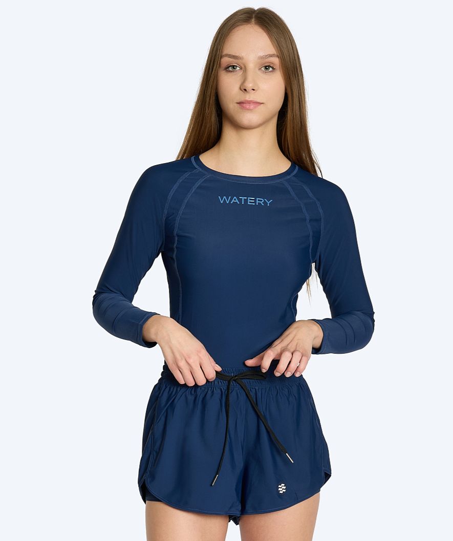 Watery swim shorts for women - Remington - Dark blue
