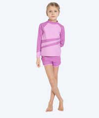 Watery UV-shirt for kids - Manami Long Sleeved Rashguard - Atlantic Purple