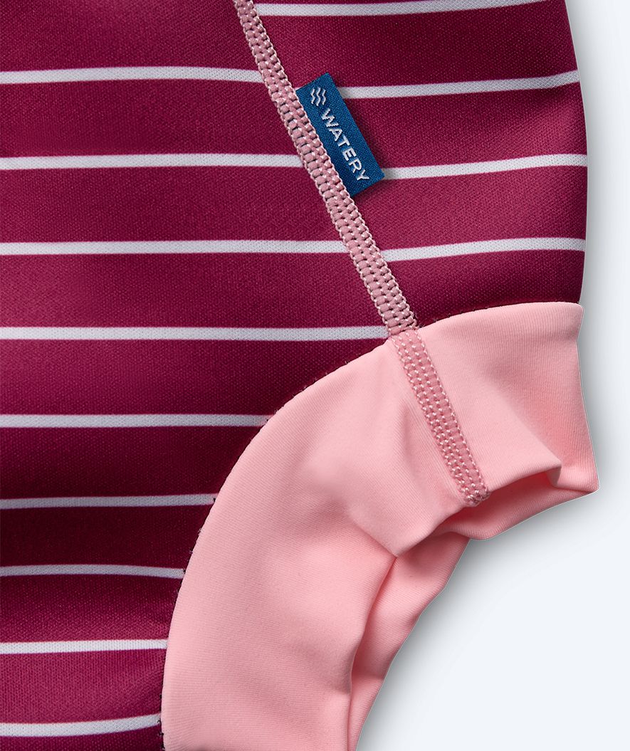 Watery swim nappies for kids - Neoprene Swim Nappy - Nordic Pink Stripes