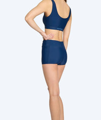 Watery bikini bottom for women - Remington - Dark blue