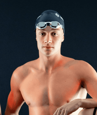 Watery Elite swimming goggles - Poseidon Mirror - White/silver