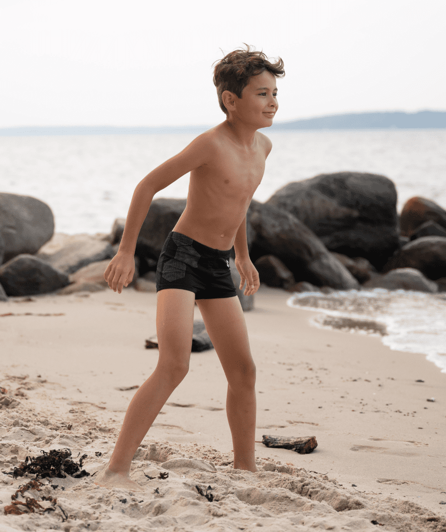 Watery aquashorts for boys - Flaming Vegas Eco - Orange Corner