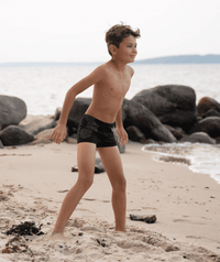 Watery swim trunks for boys - Flaming Vegas Eco - Orange Corner