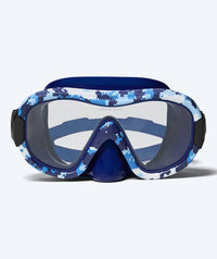 Watery diving mask for adults (from 12 years) - Rudder Camo - Dark blue