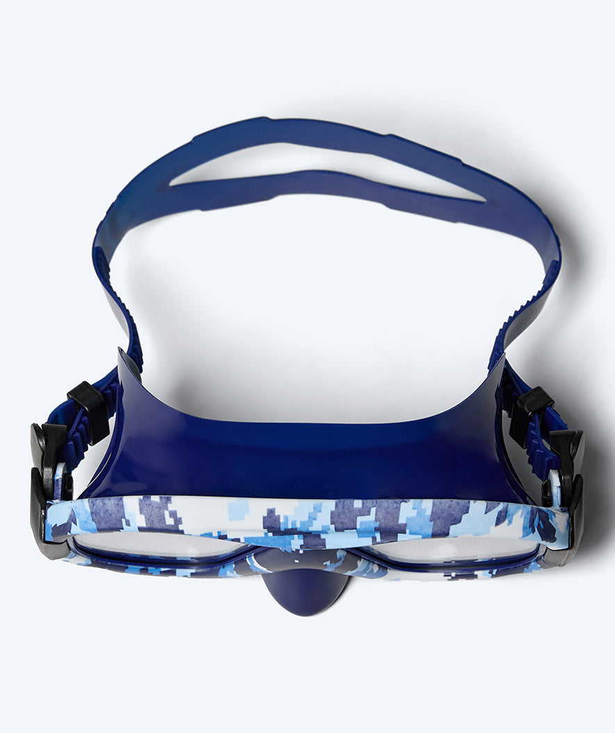 Watery diving mask for adults (from 12 years) - Rudder Camo - Dark blue