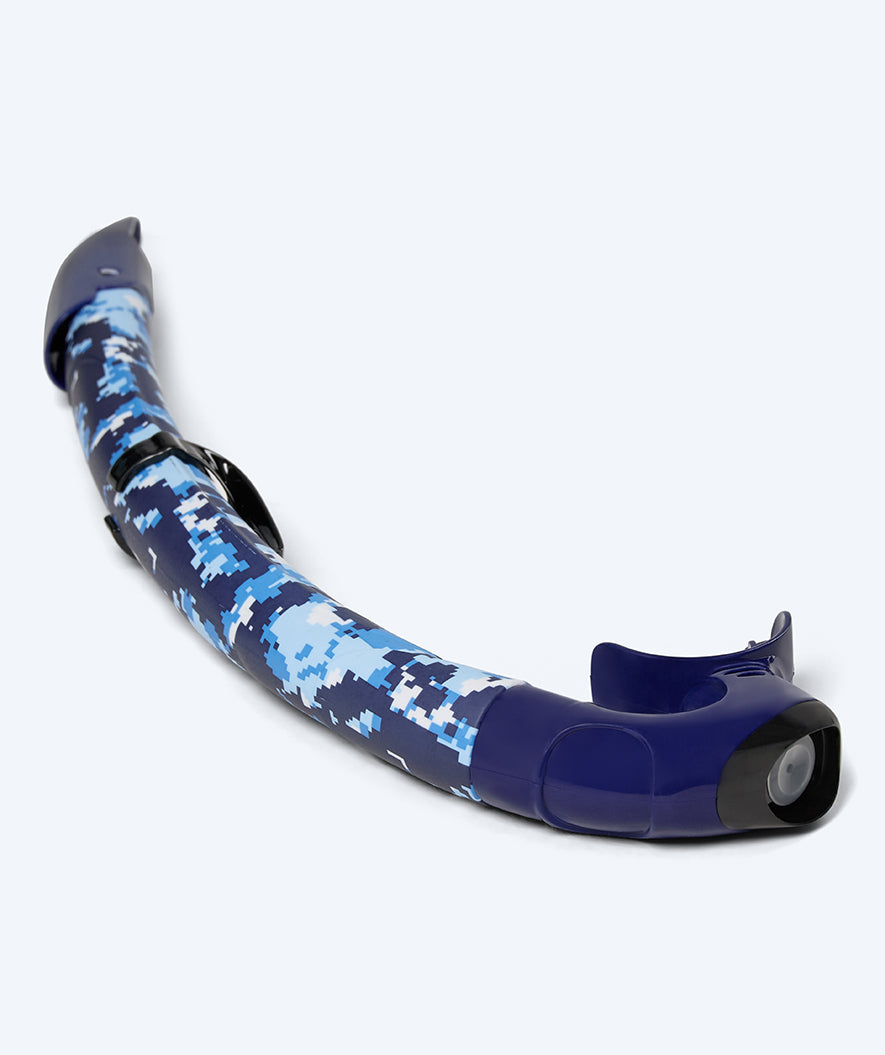 Watery snorkel for adults (from 12 years) - Rudder Camo - Dark blue