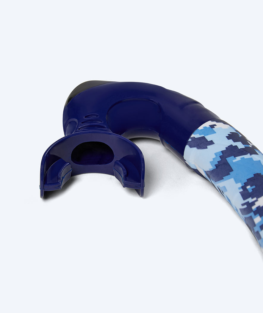 Watery snorkel for adults (from 12 years) - Rudder Camo - Dark blue
