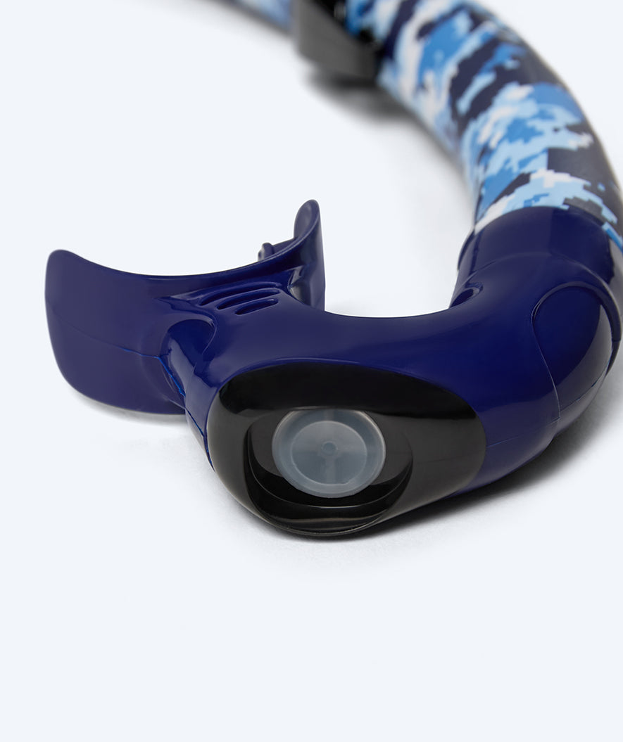 Watery snorkel for adults (from 12 years) - Rudder Camo - Dark blue