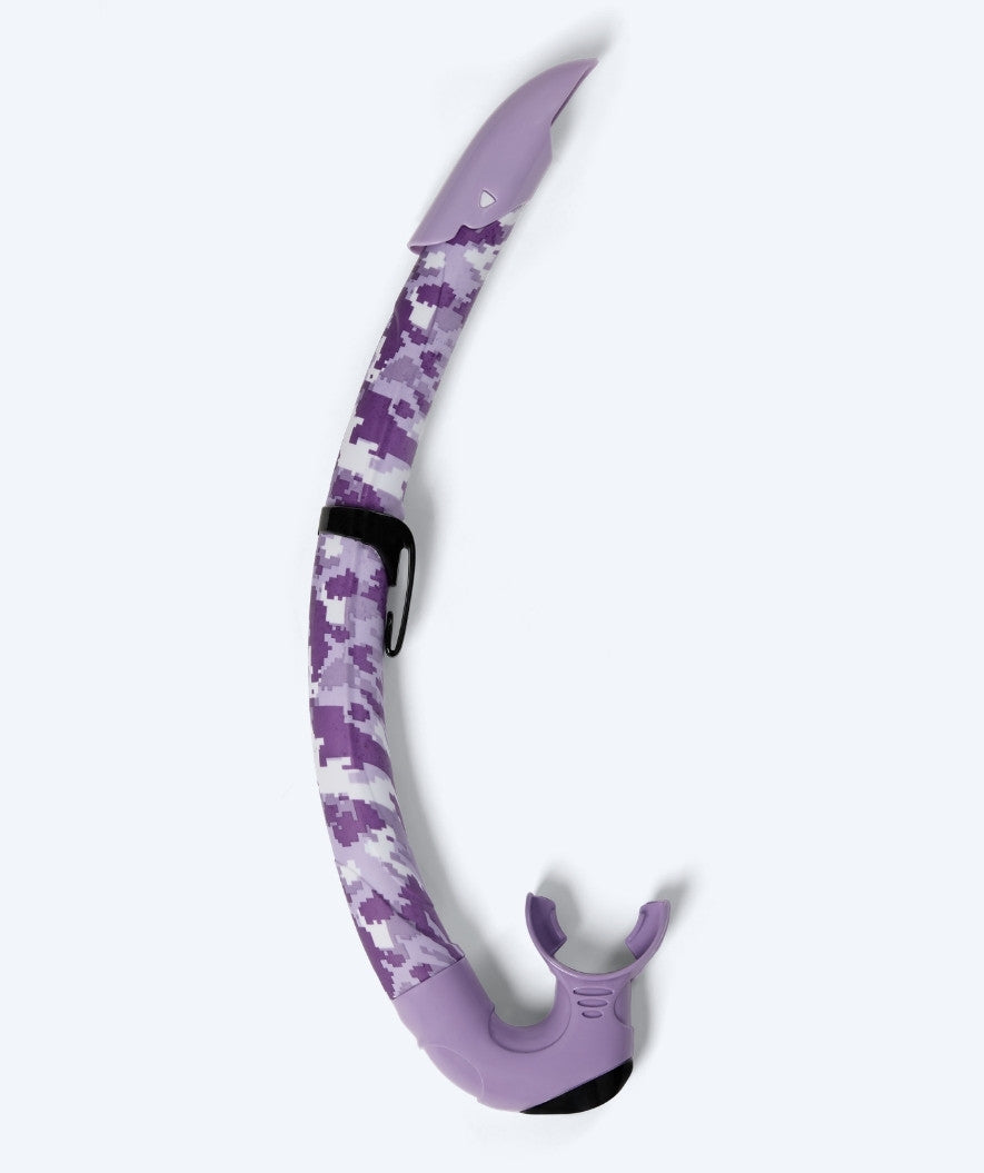 Watery snorkel for adults (from 12 years) - Rudder Camo - Purple