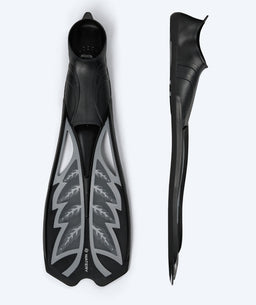 Watery diving fins for adults - Reiha - Grey/Black