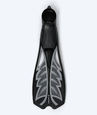 Watery diving fins for adults - Reiha - Grey/Black