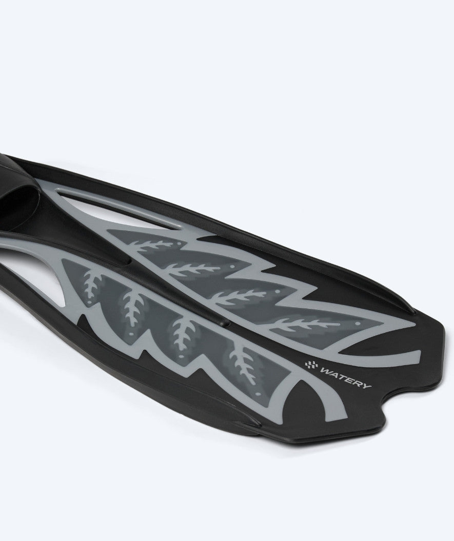 Watery diving fins for adults - Reiha - Grey/Black