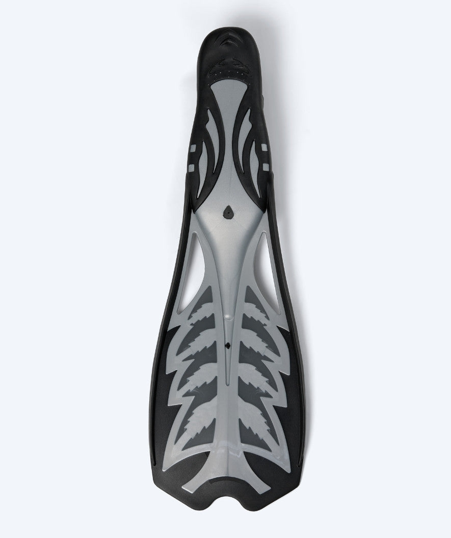 Watery diving fins for adults - Reiha - Grey/Black