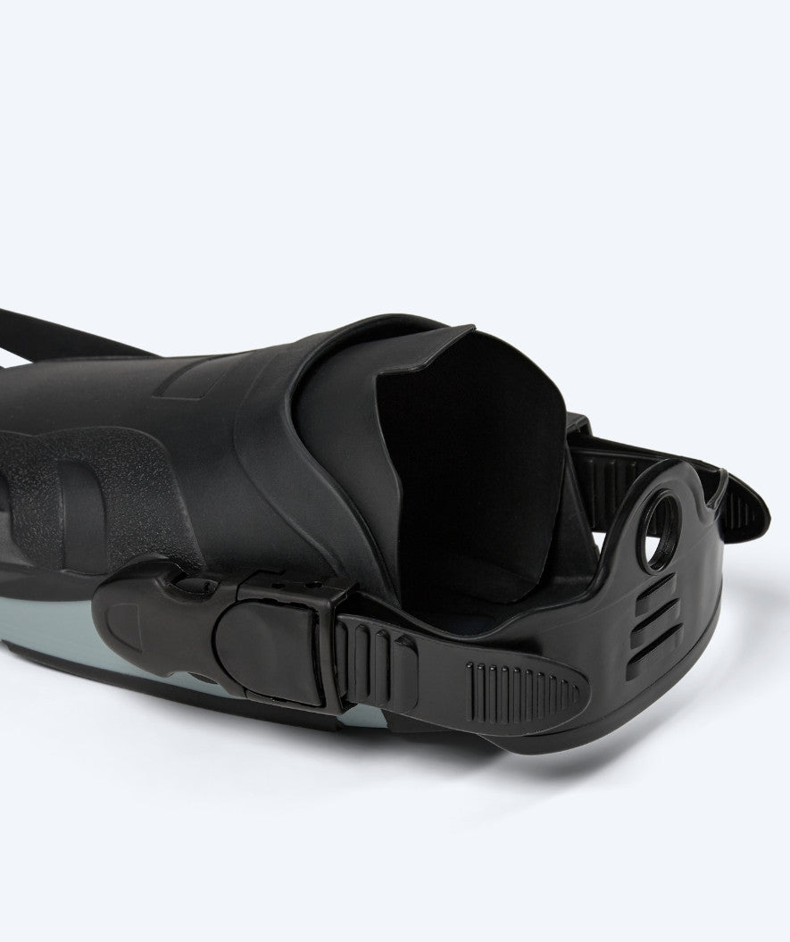 Watery diving fins for adults - Rumi - Black/Grey