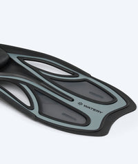Watery diving fins for adults - Rumi - Black/Grey