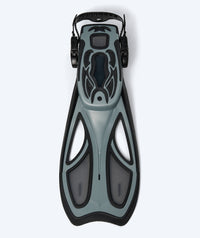 Watery diving fins for adults - Rumi - Black/Grey