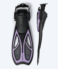 Watery diving fins for adults - Rumi - Black/Pink