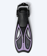 Watery diving fins for adults - Rumi - Black/Pink