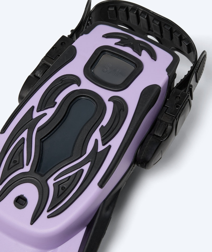 Watery diving fins for adults - Rumi - Black/Pink