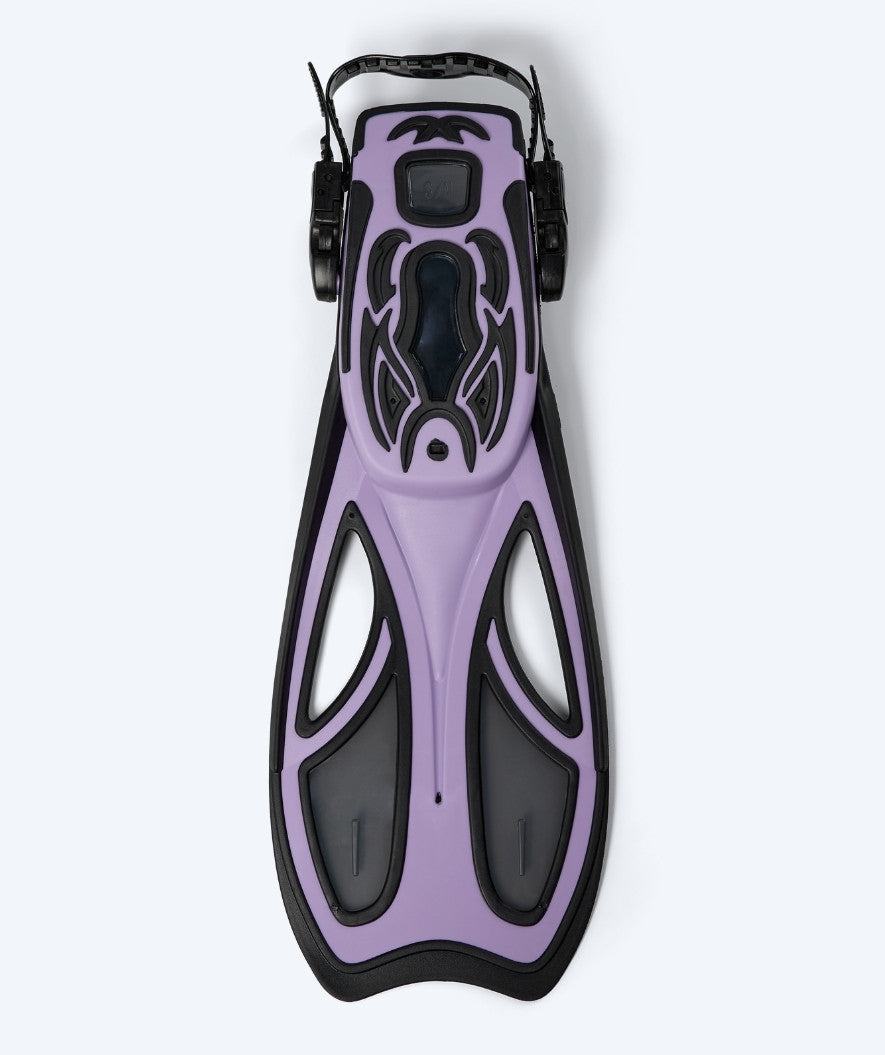 Watery diving fins for adults - Rumi - Black/Pink