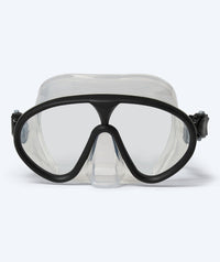 Watery diving mask for adults (from 12 years) - Chisa - Black/clear