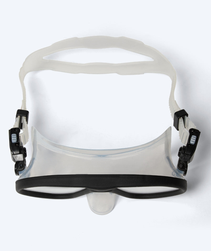 Watery diving mask for adults (from 12 years) - Chisa - Black/clear