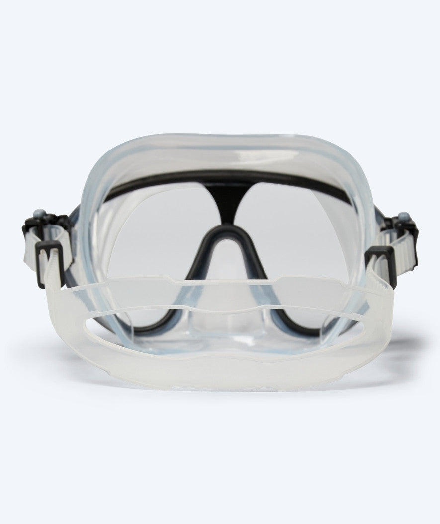 Watery diving mask for adults (from 12 years) - Chisa - Black/clear
