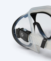 Watery diving mask for adults (from 12 years) - Chisa - Black/clear