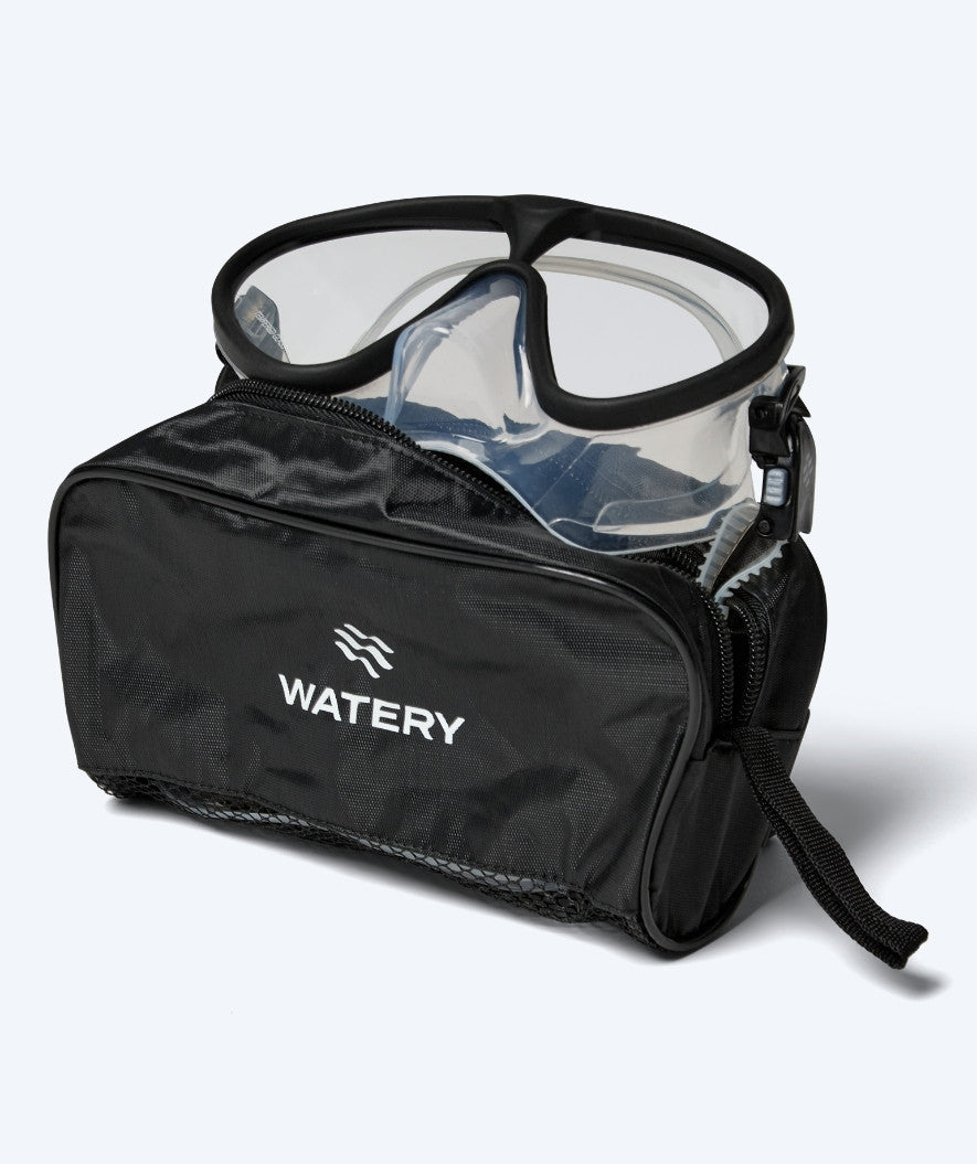 Watery diving mask for adults (from 12 years) - Chisa - Black/clear