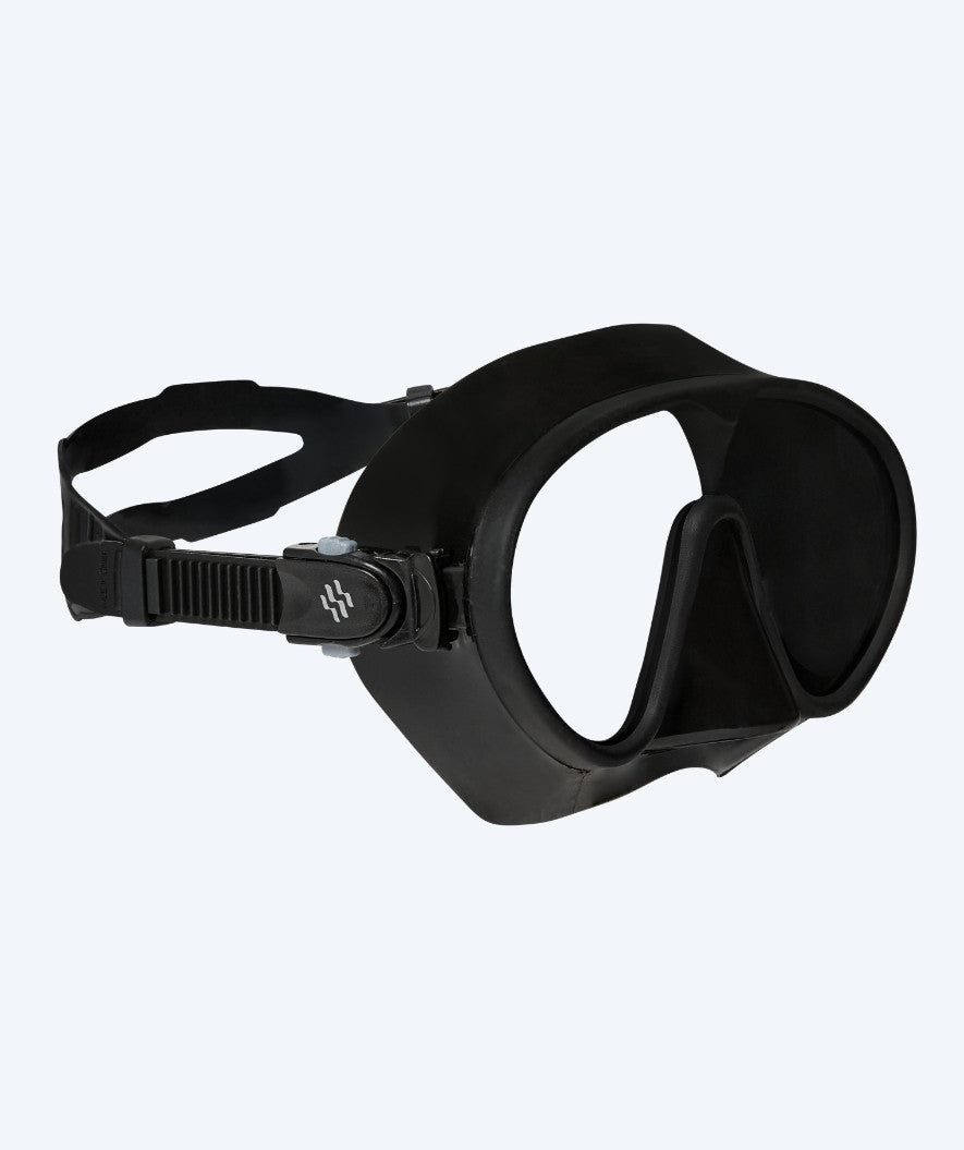 Watery diving mask for adults (from 12 years) - Chisa - Black