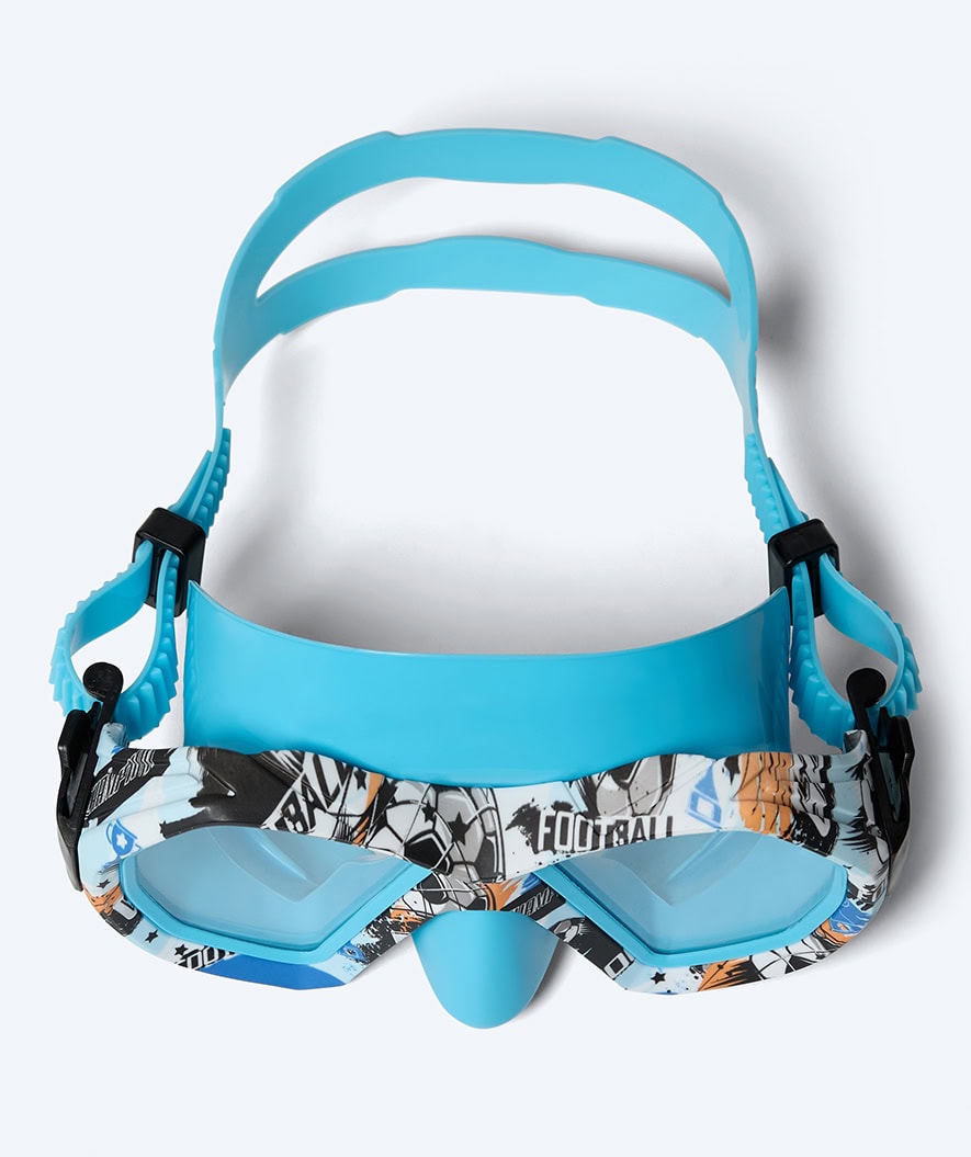 Watery diving mask for junior (8-15) - Riku Camo - Blue