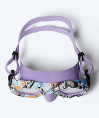 Watery diving mask for junior (8-15) - Riku Camo - Purple