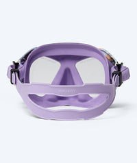 Watery diving mask for junior (8-15) - Riku Camo - Purple