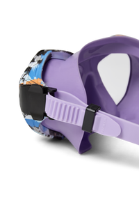 Watery diving mask for junior (8-15) - Riku Camo - Purple