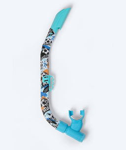 Watery snorkel for junior (8-15) - Riku Camo - Blue