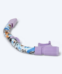 Watery snorkel for junior (8-15) - Riku Camo - Purple
