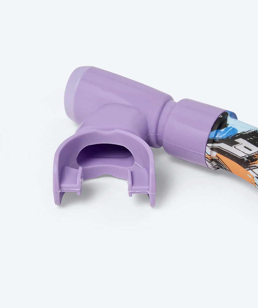 Watery snorkel for junior (8-15) - Riku Camo - Purple