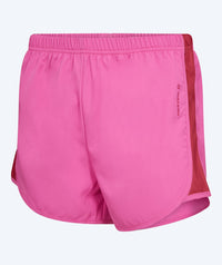 Watery swim shorts for women - Aiko - Pink/dark red