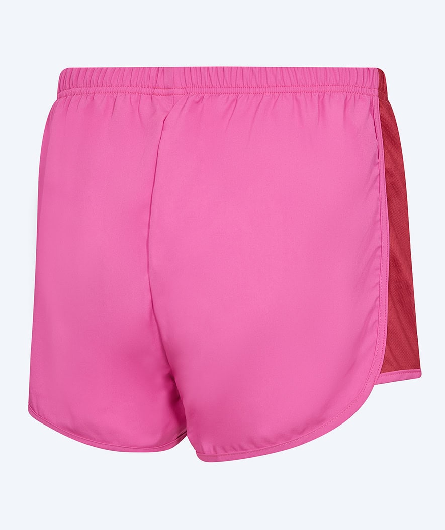 Watery swim shorts for women - Aiko - Pink/dark red