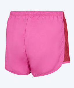 Watery swim shorts for women - Aiko - Pink/dark red
