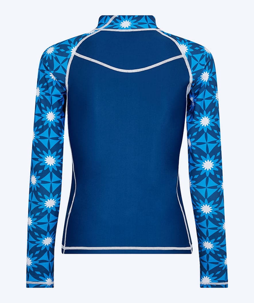 Watery UV-shirt for women - Aiko Long Sleeve Rashguard - Blue/dark blue