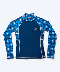 Watery UV-shirt for women - Aiko Long Sleeve Rashguard - Blue/dark blue