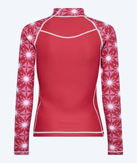 Watery UV-shirt for women - Aiko Long Sleeve Rashguard - Pink/dark red