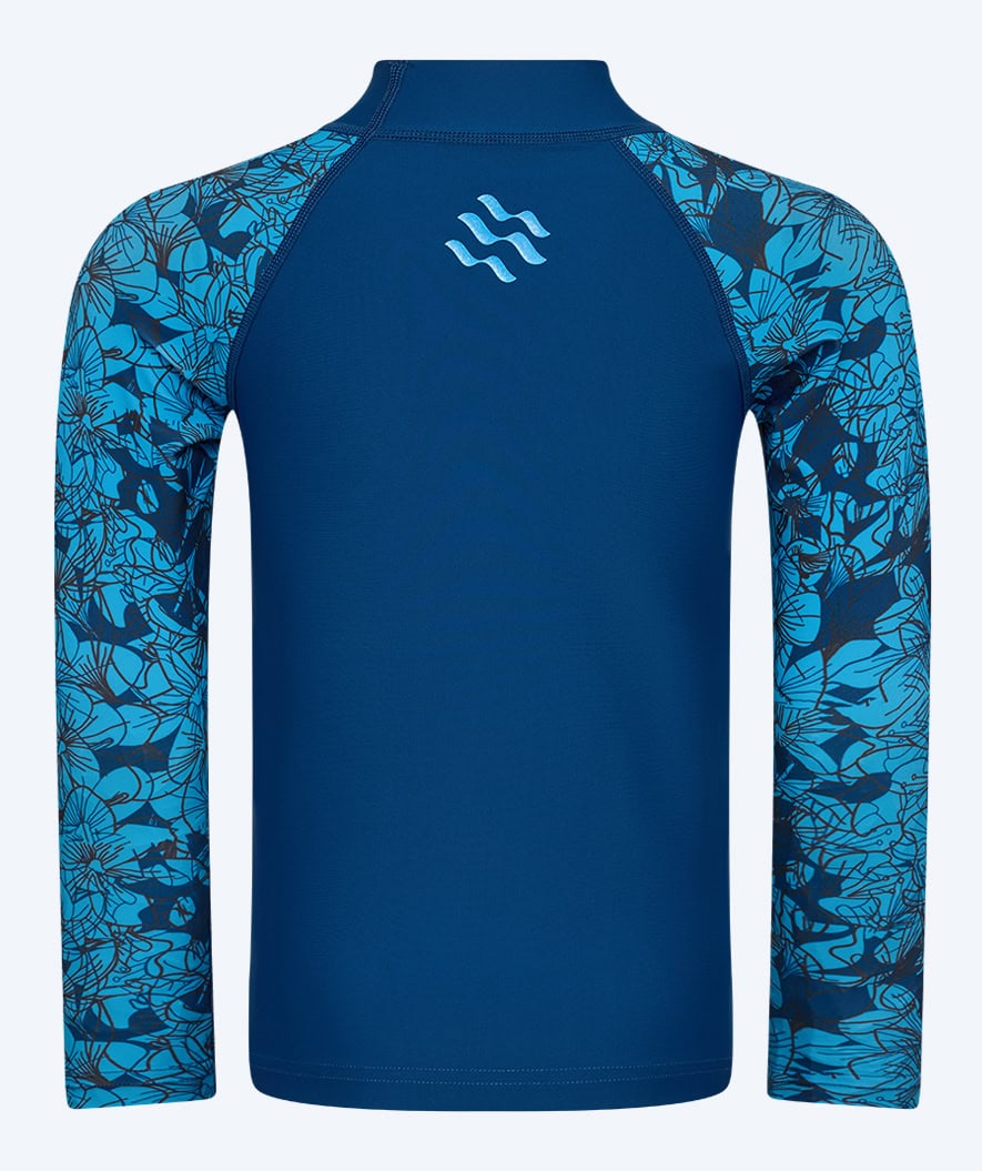 Watery UV-shirt for kids - Katsu Long Sleeve Rashguard - Blue/dark blue
