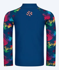 Watery UV-shirt for kids - Katsu Long Sleeve Rashguard - Multi/dark blue