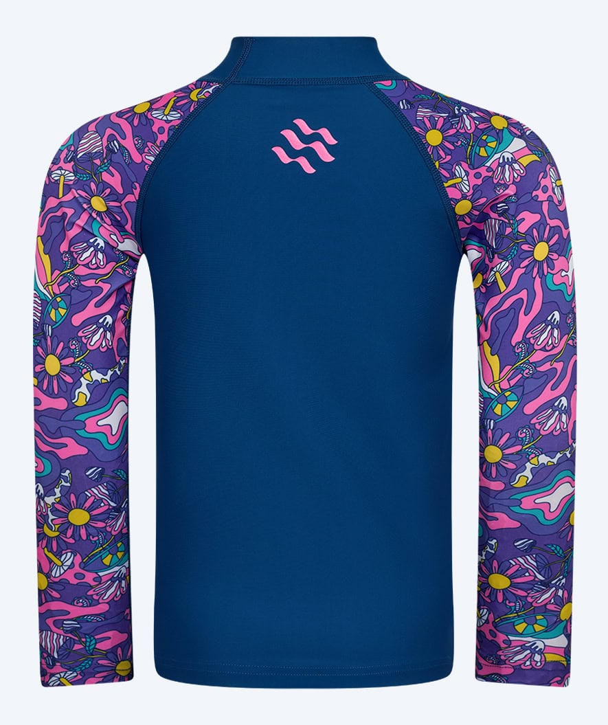 Watery UV-shirt for kids - Osiris Long Sleeve Rashguard - Multi/dark blue