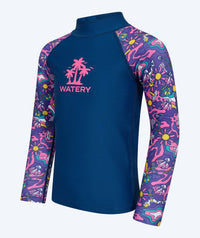 Watery UV-shirt for kids - Osiris Long Sleeve Rashguard - Multi/dark blue