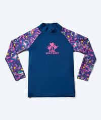 Watery UV-shirt for kids - Osiris Long Sleeve Rashguard - Multi/dark blue